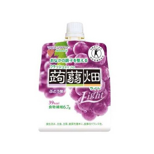 たのめーる マンナンライフ クラッシュタイプの蒟蒻畑 ライト ぶどう味 150g 1個の通販 たのめーる マンナンライフ クラッシュタイプの蒟蒻畑 ライト ぶどう味 150g 1個の通販