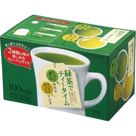 丸山園　緑茶でティータイム　静岡茶・宇治茶アソート　１箱（１００バッグ：各５０バッグ）