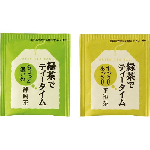 丸山園　緑茶でティータイム　静岡茶・宇治茶アソート　１箱（１００バッグ：各５０バッグ）2