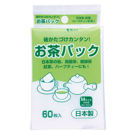 【クリックで詳細表示】アートナップ お茶パック (ひもなし) 1パック(60枚) TMKS-002