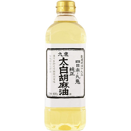 九鬼産業　九鬼太白純正胡麻油　６００ｇ　１本1