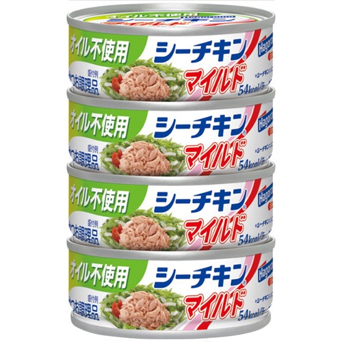 はごろもフーズ　オイル不使用　シーチキンマイルド　７０ｇ　１パック（４缶）1