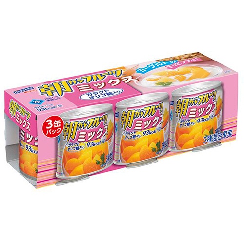 はごろもフーズ　朝からフルーツミックス　１９０ｇ　１パック（３缶）1