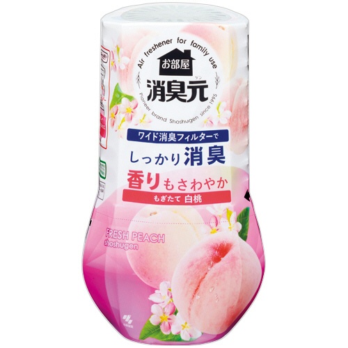 小林製薬　お部屋の消臭元　もぎたて白桃　４００ｍＬ　１個1