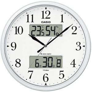 カシオ　生活環境お知らせ機能付電波掛時計　ＩＴＭ－６６０ＮＪ－８ＪＦ　１台1