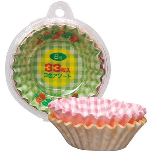 アートナップ　おかずケース　８号　（３色アソート）　ＣＫ－０７　１パック（３３枚）1