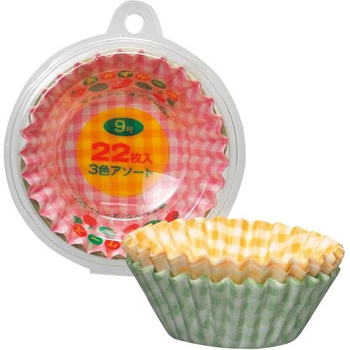 アートナップ　おかずケース　９号　（３色アソート）　ＣＫ－０８　１パック（２２枚）1