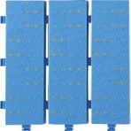 ミヅシマ工業　セフティースクエア（防炎）　青　幅３００×長さ３００ｍｍ　４３０－０２００　１個