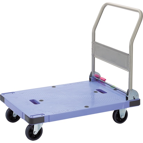 ナンシン　折りたたみ式　微音樹脂台車　サイレントマスター　プッシュブレーキ付　３００ｋｇ荷重　Ｎ－ＤＳＫ３０１Ｂ２　１台1