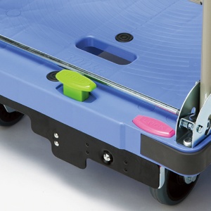 ナンシン　折りたたみ式　微音樹脂台車　サイレントマスター　プッシュブレーキ付　３００ｋｇ荷重　Ｎ－ＤＳＫ３０１Ｂ２　１台2