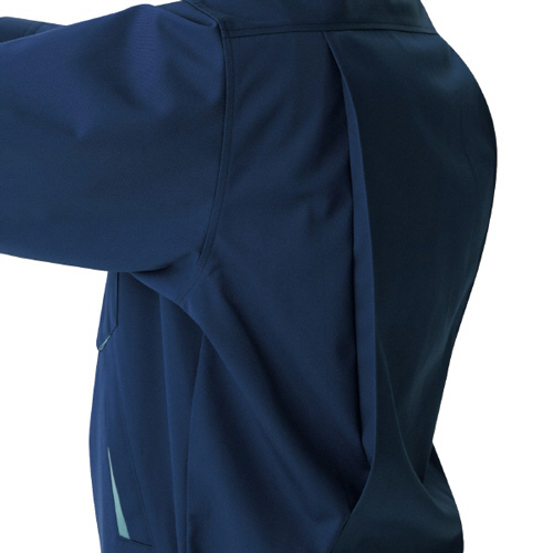 米実さん専用　青１３０００ たのめーる】ミドリ安全 作業服 エコ帯電防止 男女ペア ブルゾン