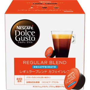 ネスレ　ネスカフェ　ドルチェ　グスト　専用カプセル　レギュラーブレンド　カフェインレス　１箱（１６杯）1