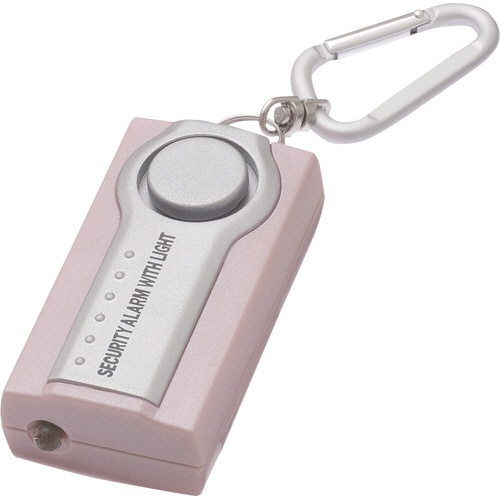 ヤザワ　ＬＥＤライト付セキュリティアラーム　ピンク　ＳＥ２５Ｐ　１個1