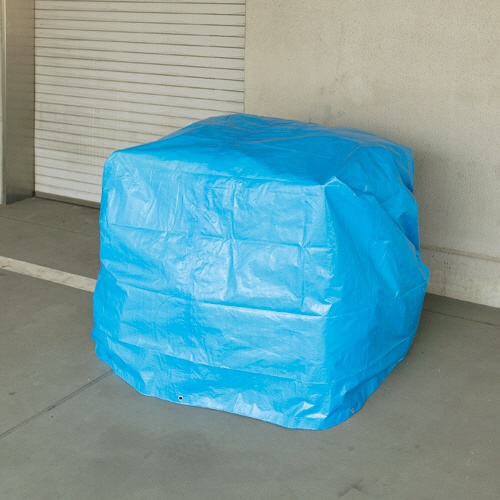 アイネット　ブルーシート＃３０００　２．６×２．６ｍ　ＭＬ０２１３　１枚2