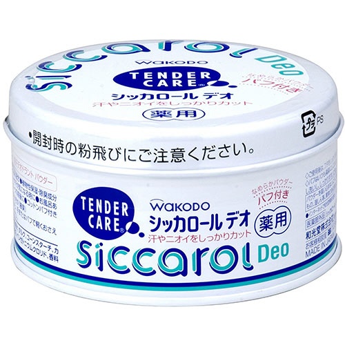 アサヒグループ食品　テンダーケア　シッカロールデオ（パフ付）　１４０ｇ　１個1