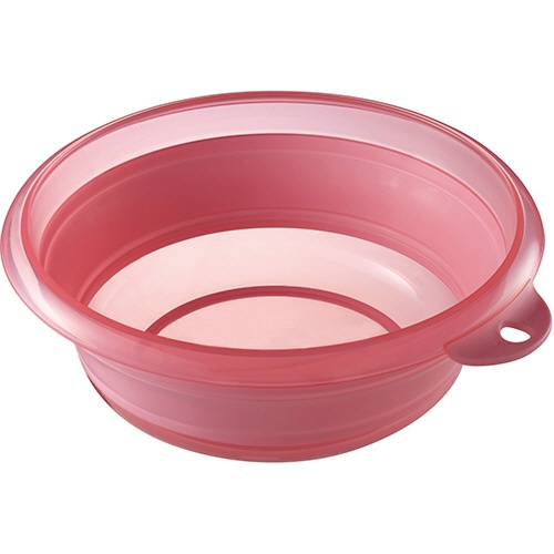 伊勢藤　折りたためる　ソフト湯おけ　２．５Ｌ　ピンク　Ｉ－５２２Ｐ　１個1
