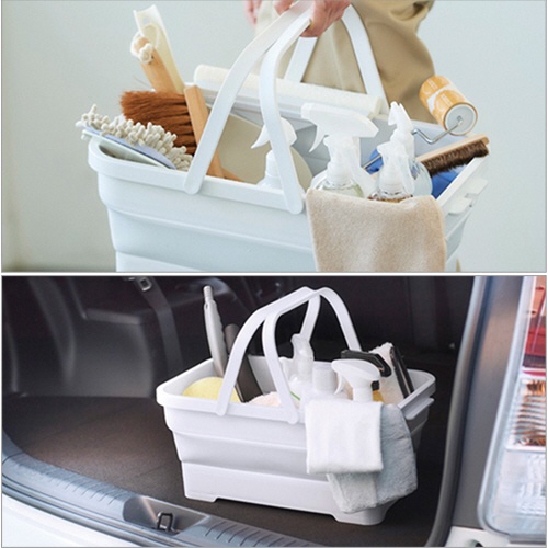 伊勢藤　折りたたみ　ソフトバスケット　１５Ｌ　ホワイト　Ｉ－５８１Ｗ　１個6