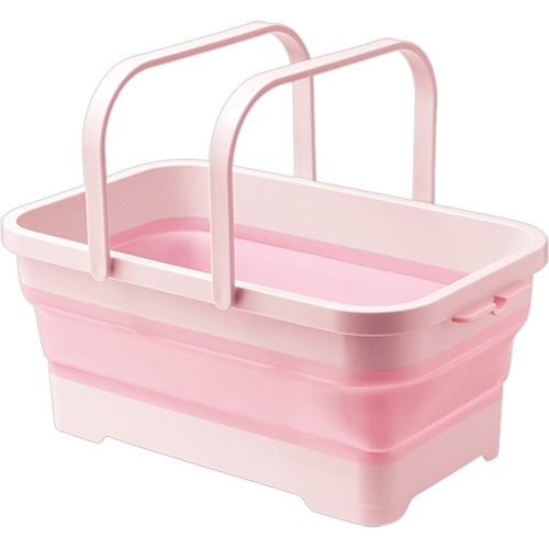 伊勢藤　折りたたみ　ソフトバスケット　１５Ｌ　ピンク　Ｉ－５８１Ｐ　１個1