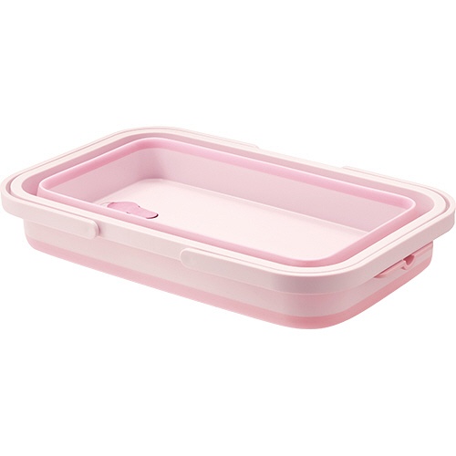 伊勢藤　折りたたみ　ソフトバスケット　１５Ｌ　ピンク　Ｉ－５８１Ｐ　１個2