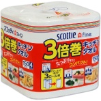 日本製紙クレシア　スコッティ　ファイン　３倍巻キッチンタオル　１５０カット