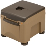 パナソニック　エイジフリー　ポータブルトイレ　ラフィーネキューブ　ソフト便座　ブラウン　ＰＮ－Ｌ３０４０２ＢＲ　１台