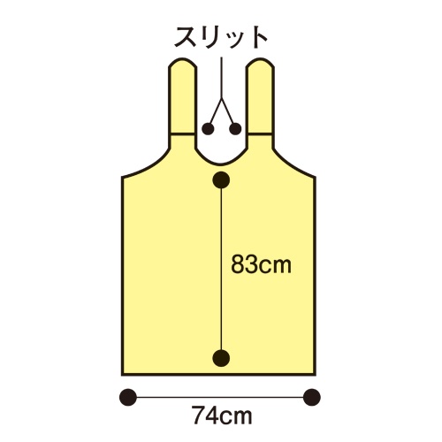 ファーストレイト　ＰＥ食事用エプロン　タイオンタイプ　グリーン　ＦＲ－８３９　１箱（５０枚）3