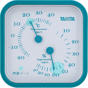 タニタ　アナログ温湿度計　ブルー　ＴＴ－５５７ＢＬ　１個1