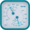 タニタ　アナログ温湿度計　ブルー　ＴＴ－５５７ＢＬ　１個