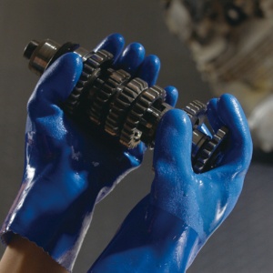 ショーワグローブ　Ｎｏ．６５０　耐油ビニローブ　Ｌ　ブルー　ＮＯ６５０－Ｌ　１双2