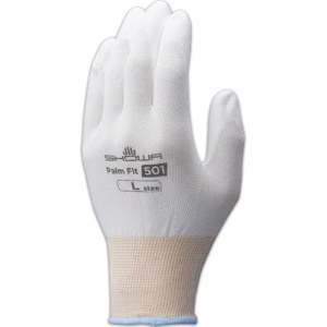 ショーワグローブ　Ｂ０５０１　被膜強化パームフィット手袋５０１　Ｌ　ホワイト　Ｂ０５０１－Ｌ　１双1