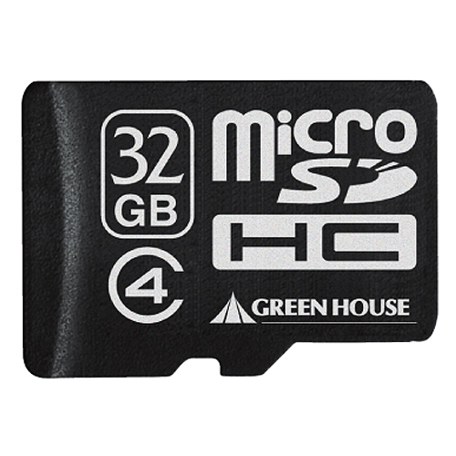 【クリックでお店のこの商品のページへ】グリーンハウス microSDHCカード 16GB Class4 SDHC変換アダプタ付 GH-SDMRHC16G4 1枚 GH-SDMRHC16G4