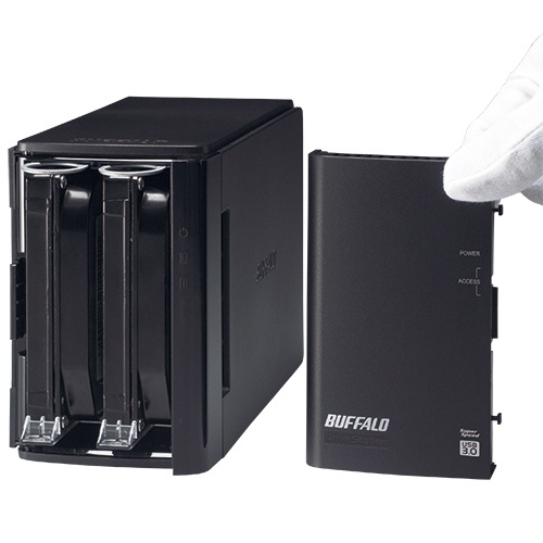 バッファロー　ドライブステーション　ミラーリング機能搭載　外付けＨＤＤ　ＵＳＢ３.０用　２ドライブ　６ＴＢ　ＨＤ－ＷＬ６ＴＵ３／Ｒ１Ｊ　１台3