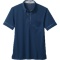 住商モンブラン　半袖ニットシャツ（男女兼用）　ネイビー／ブルー　Ｌサイズ　３２－５００９－Ｌ　１着