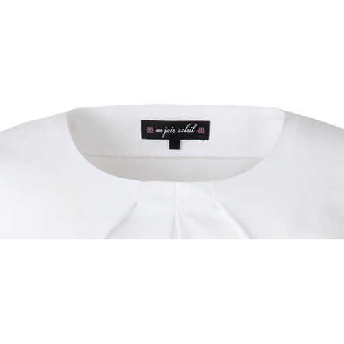 アンジョア　七分袖カットソー　ストレッチスムース　ホワイト　ＬＬサイズ　０１１５０－４－ＬＬ　１着2