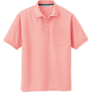 アイトス　メンズ半袖ポロシャツ　コンフォートセンサー　ピンク　Ｓサイズ　ＡＺ－ＣＬ１０００－０２５－Ｓ　１着1