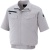 アイトス　半袖ブルゾン　空調服対応（男女兼用）　軽量ストレッチドビー　シルバーグレー　ＳＳ　ＡＺ－２９９８－００３－ＳＳ　１着