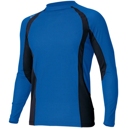 アイトス　ＴＵＬＴＥＸ（タルテックス）　コンプレスフィット長袖シャツ　ＷＩＮＣＯＯＬ　ブルー　５Ｌ　ＡＺ－５５１０３４－００６－５Ｌ　１着1