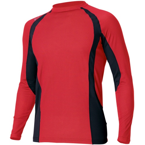 アイトス　ＴＵＬＴＥＸ（タルテックス）　コンプレスフィット長袖シャツ　ＷＩＮＣＯＯＬ　レッド　５Ｌ　ＡＺ－５５１０３４－００９－５Ｌ　１着1