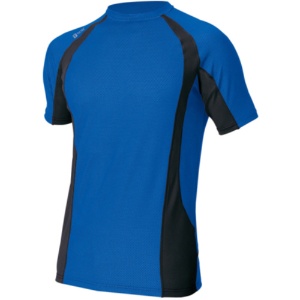 アイトス　ＴＵＬＴＥＸ（タルテックス）　コンプレスフィット半袖シャツ　ＷＩＮＣＯＯＬ　ブルー　Ｌ　ＡＺ－５５１０３５－００６－Ｌ　１着1