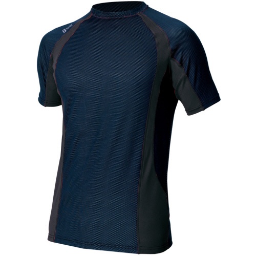 アイトス　ＴＵＬＴＥＸ（タルテックス）　コンプレスフィット半袖シャツ　ＷＩＮＣＯＯＬ　ネイビー　４Ｌ　ＡＺ－５５１０３５－００８－４Ｌ　１着1