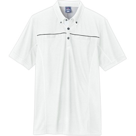 アイトス　ＴＵＬＴＥＸ（タルテックス）　半袖ポロシャツ（男女兼用）　ＷＩＮＣＯＯＬ　ホワイト　Ｌ　ＡＺ－５５１０４４－００１－Ｌ　１着