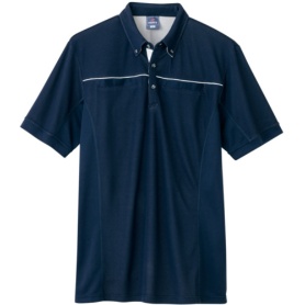 アイトス　ＴＵＬＴＥＸ（タルテックス）　半袖ポロシャツ（男女兼用）　ＷＩＮＣＯＯＬ　ネイビー　Ｌ　ＡＺ－５５１０４４－００８－Ｌ　１着