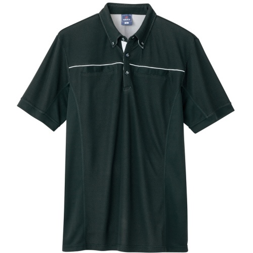 アイトス　ＴＵＬＴＥＸ（タルテックス）　半袖ポロシャツ（男女兼用）　ＷＩＮＣＯＯＬ　ブラック　Ｌ　ＡＺ－５５１０４４－０１０－Ｌ　１着1