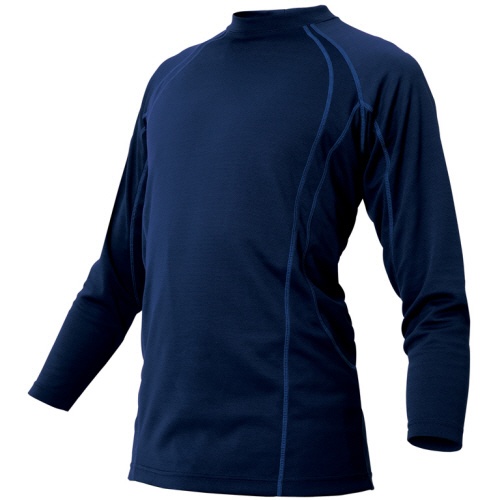 アイトス　ＴＵＬＴＥＸ（タルテックス）　長袖Ｔシャツ（男女兼用）　冷感プリント　二重編み裏プリントニット　ネイビー　６Ｌ　ＡＺ－５５１０４８－００８－６Ｌ　１着1
