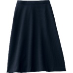 アンジョア　フレアースカート　ファインカルゼ　紺　５６４６３－１
