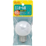 ELPA ミニボール球 40W G-81H(W) 1個