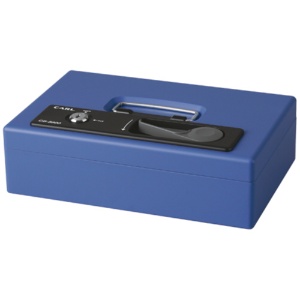 カール事務器　キャッシュボックス　Ａ５　Ｗ２７５×Ｄ１８０×Ｈ８６ｍｍ　ブルー　ＣＢ－８８００　１台1
