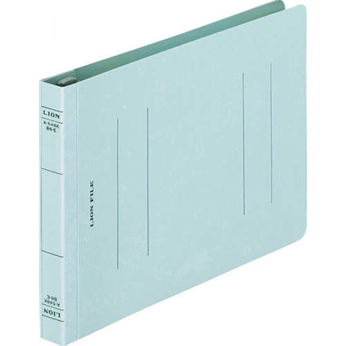 ライオン事務器　フラットファイル（環境）　樹脂押え具　Ｂ６ヨコ　１５０枚収容　背幅１８ｍｍ　水　Ａ－５４８ＫＢ６Ｅ　１冊1