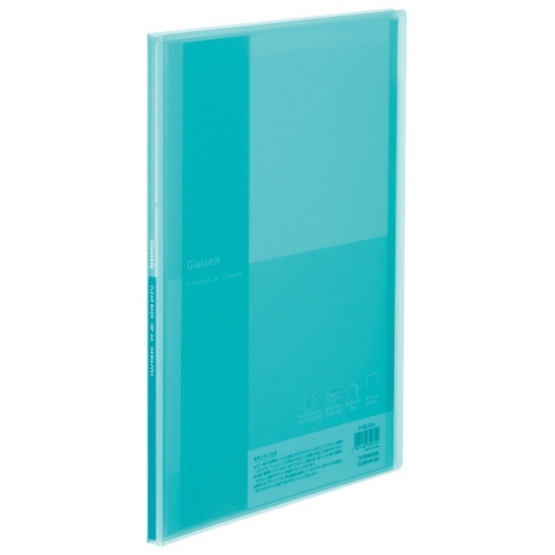 コクヨ　クリヤーブック（Ｇｌａｓｓｅｌｅ）　固定式　Ａ４タテ　１０ポケット　背幅１１ｍｍ　ライトブルー　ラ－ＧＬ１０ＬＢ　１冊1