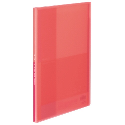 コクヨ　クリヤーブック（Ｇｌａｓｓｅｌｅ）　固定式　Ａ４タテ　１０ポケット　背幅１１ｍｍ　コーラルピンク　ラ－ＧＬ１０Ｐ　１冊1